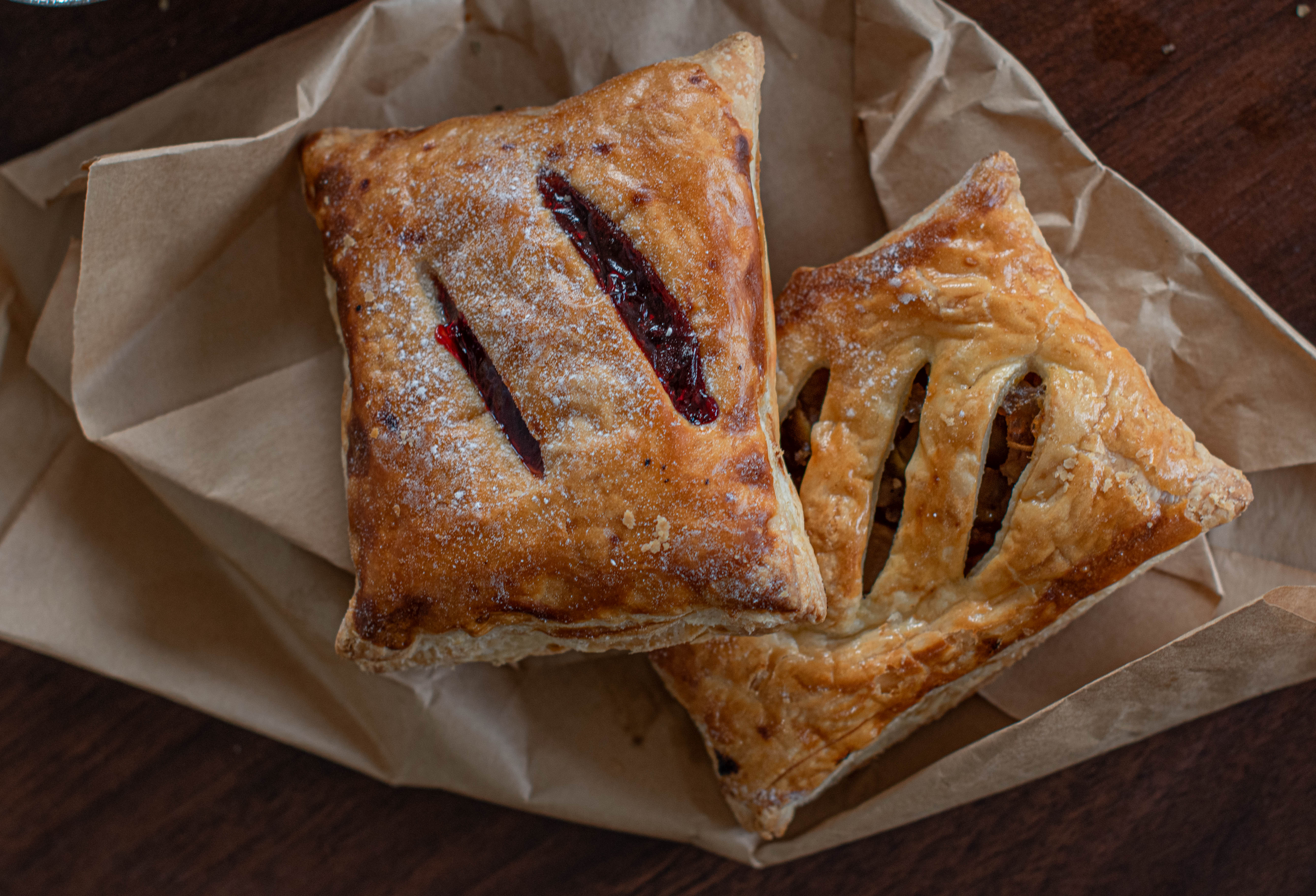 puff pastry with jam